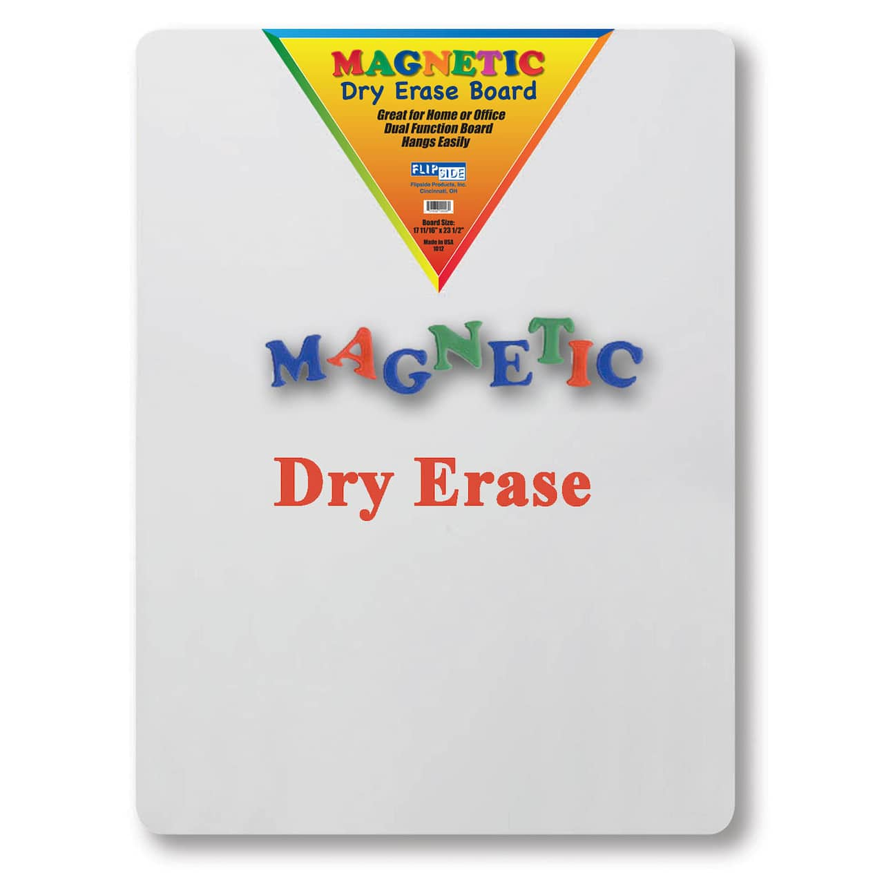 Flipside White Magnetic Dry Erase Board, 18&#x22; x 24&#x22;